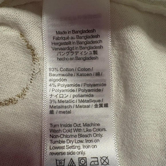 Women’s sweater with gold polka dots - Picture 5 of 5